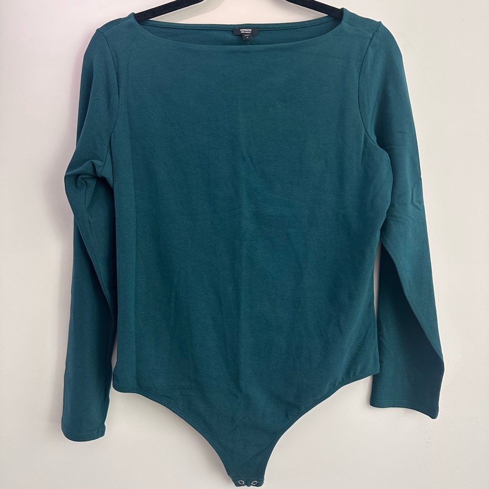 Express Teal Body Contour Top